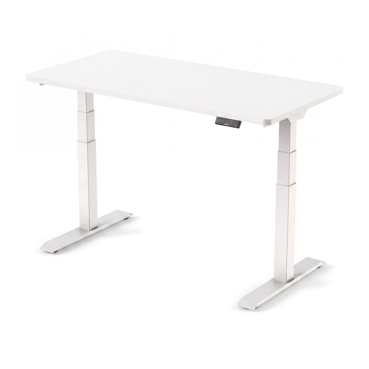 Bureau assis-debout électrique ElevatePlus cadre blanc, plateau blanc
