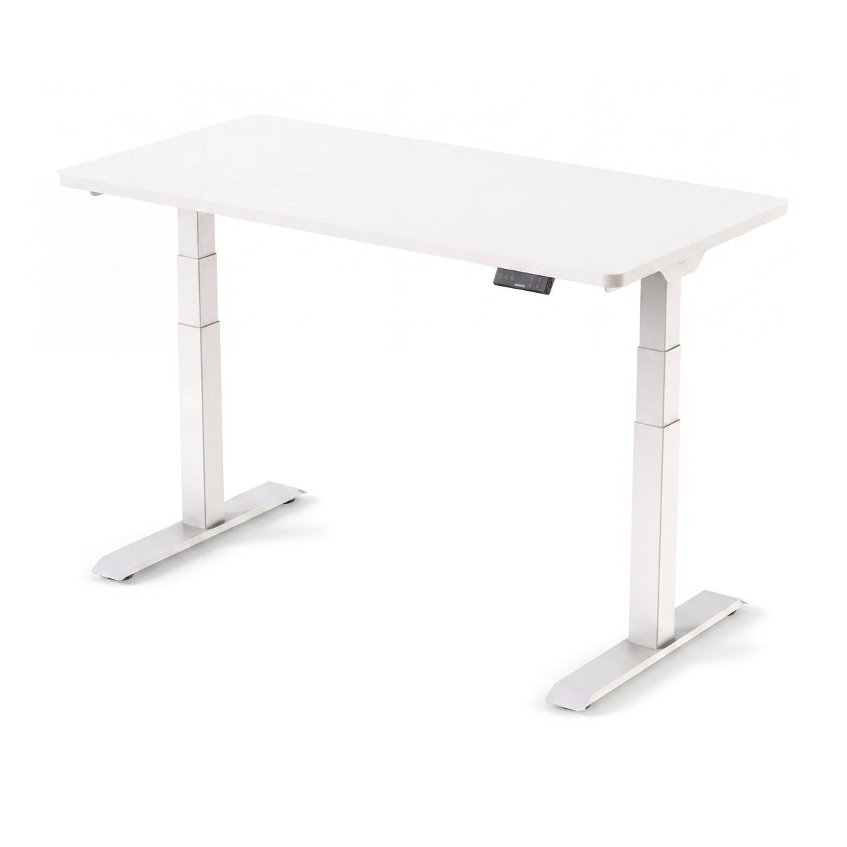 Bureau assis-debout ElevatePlus PROBYTE – cadre blanc, plateau blanc