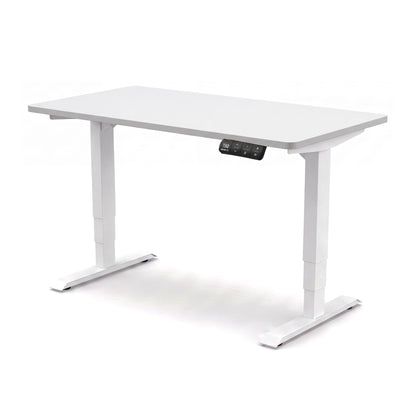 Bureau assis-debout ElevatePro PROBYTE – cadre blanc, plateau blanc